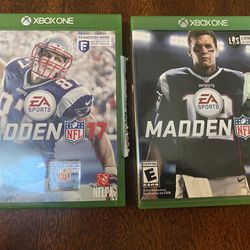 Madden NFL 18 AND Madden NFL 17 (Microsoft Xbox One for Sale in Orlando, FL  - OfferUp