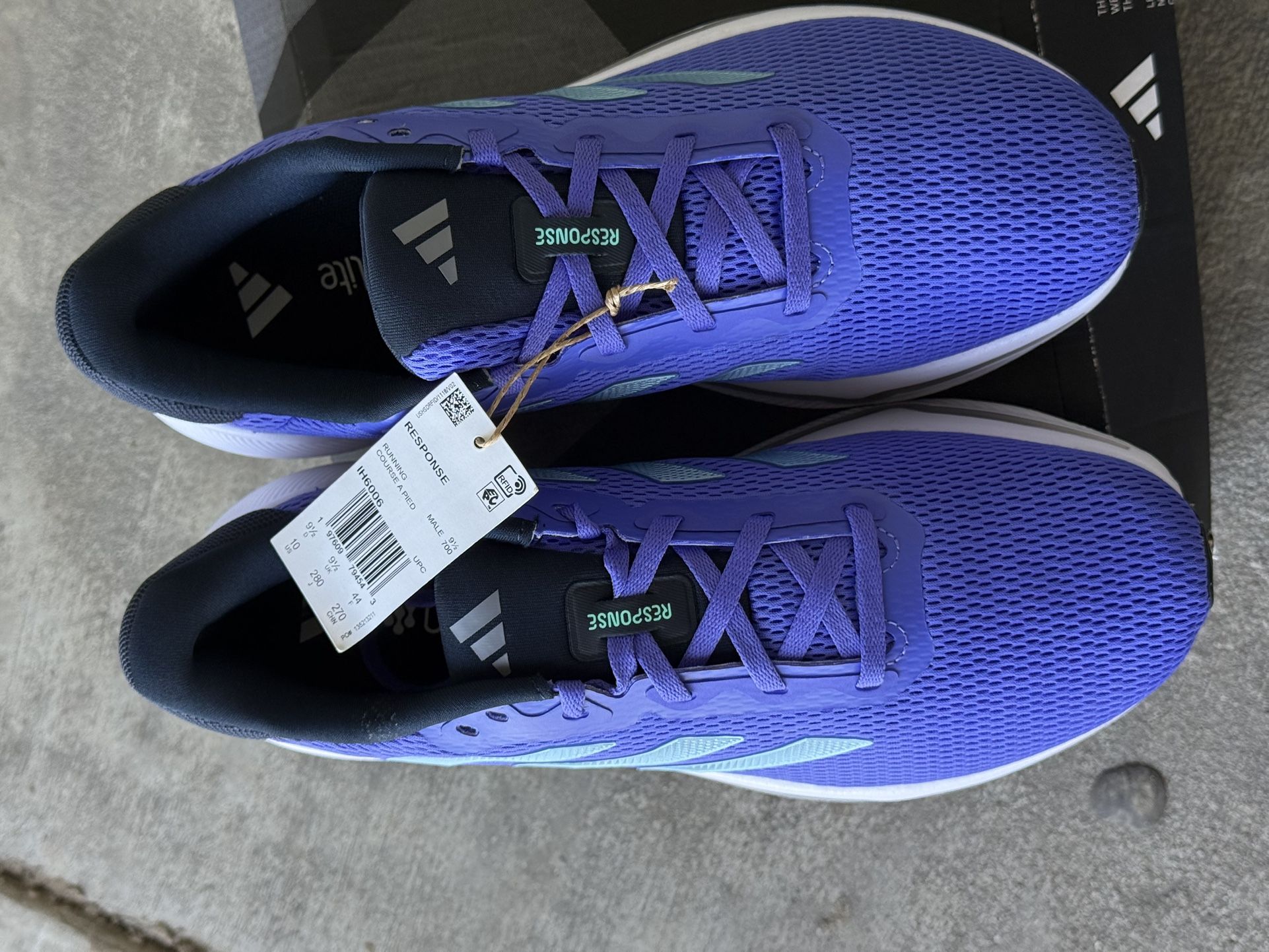 Adidas Response Men\'s Size 10.5 Cobalt Blue White Athletic Running Shoes IH6006 Men main image 4