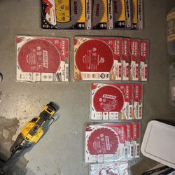 NEW Diablo + DeWalt Saw Blade Lot — 15pc Contractor Bundle (12” / 10”)