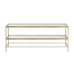 Pottery Barn Tanner Rectangular Coffee Table (48”Gold) FREE DELIVERY 