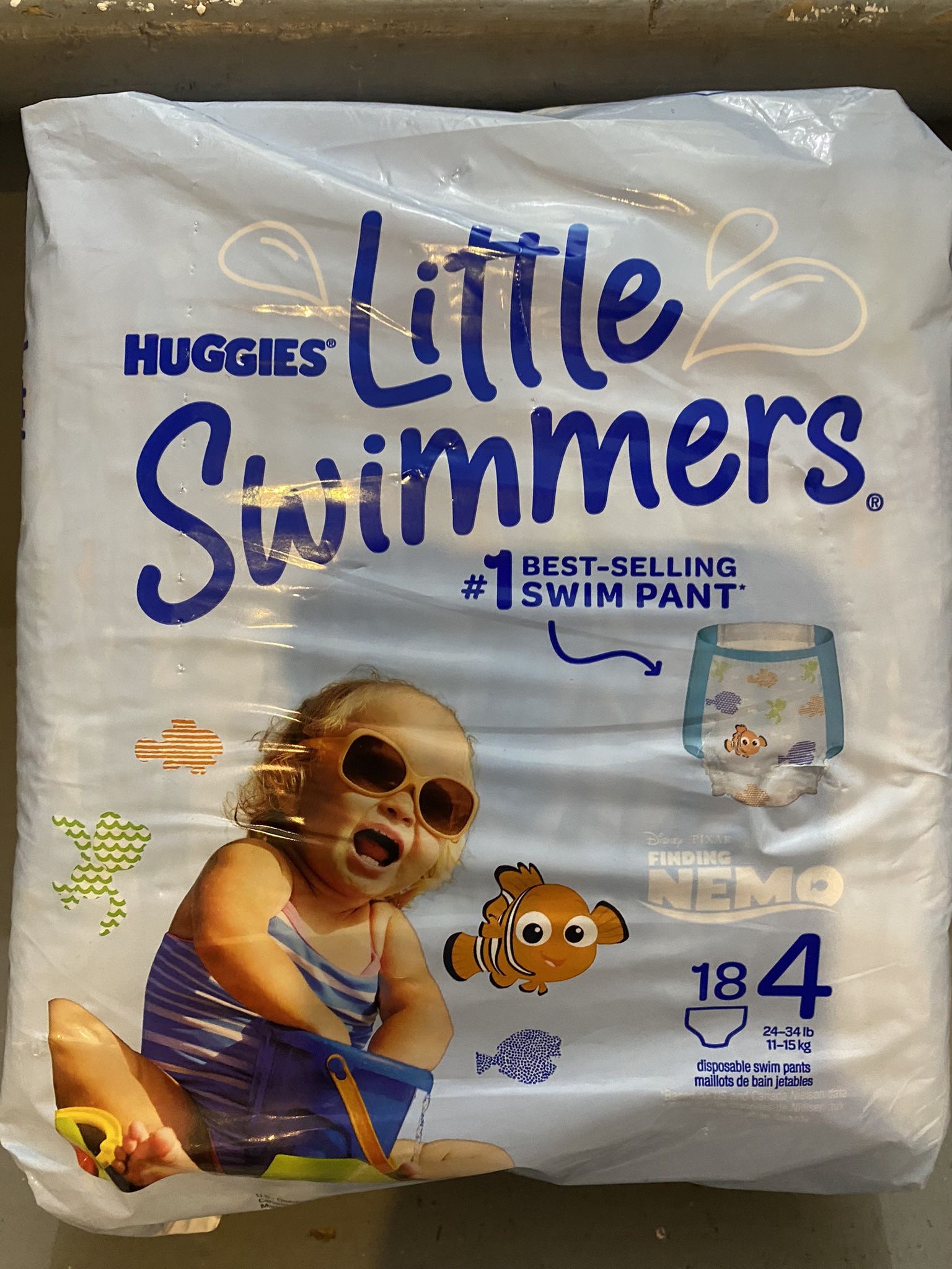 Huggies Little Swimmers Diapers size 4, Brand NEW!