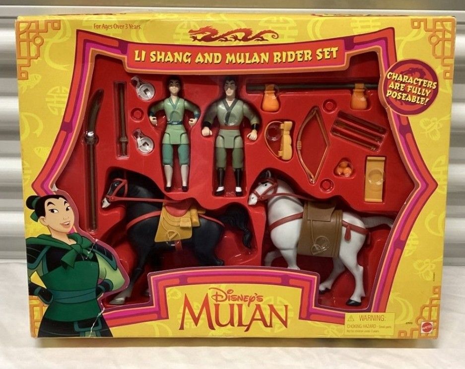 Mattel Disney's Mulan Li Shang and Mulan Rider Set: New Vintage