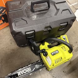 RYOBI 40V HP Brushless 12 in. Top Handle Battery Chainsaw (Tool Only