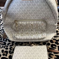 2 Michael Kors Bags – 1 Backpack + 1 Crossbody (Great Condition)