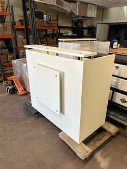 White reception desk new 48 by 24