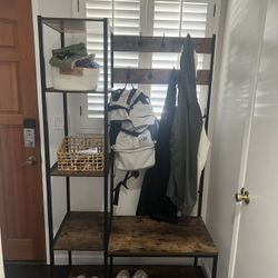 Storage Bench And Shoe Rack