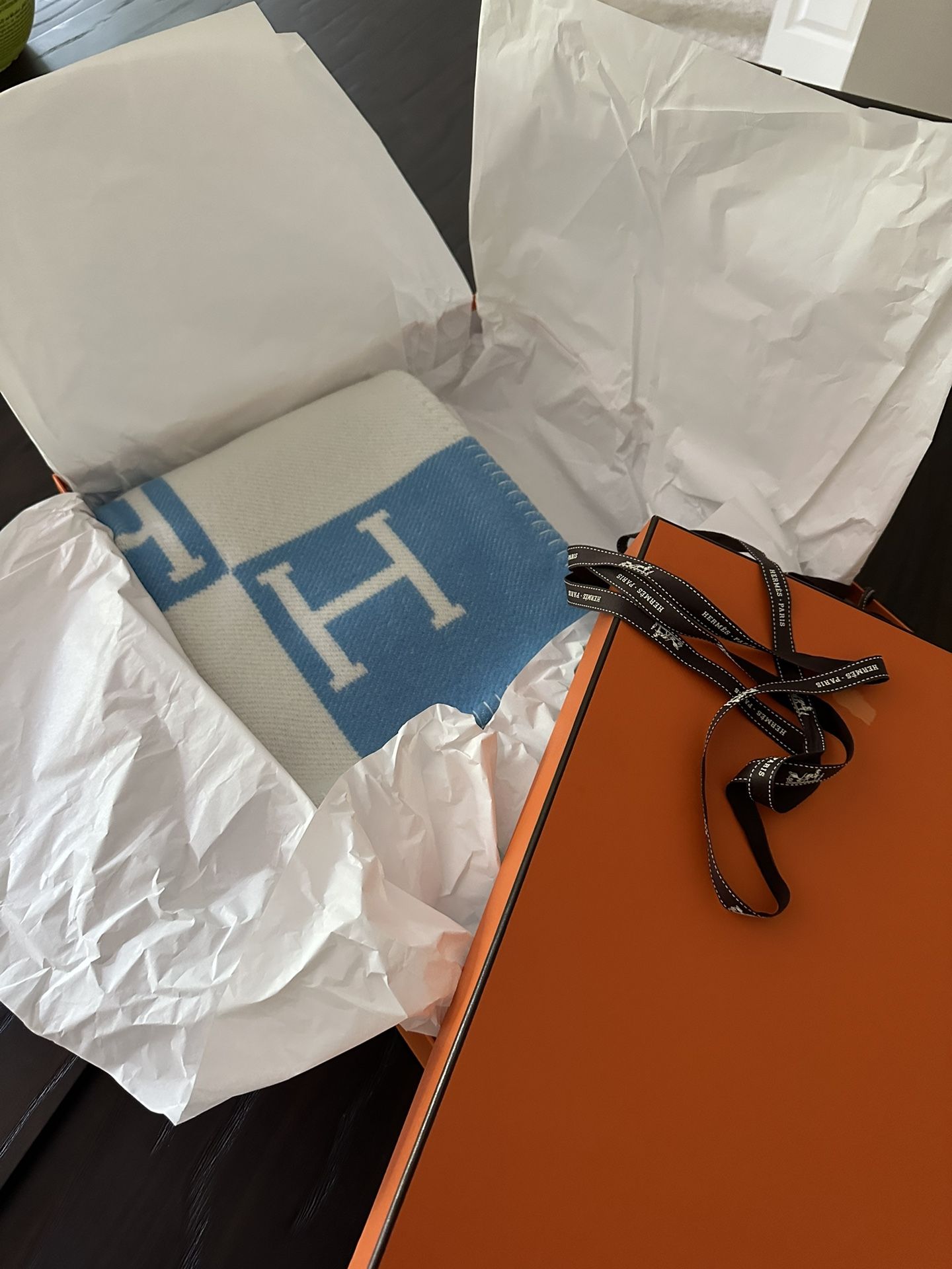 Hermes Avalon Baby Blanket