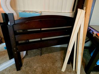 Twin bed frame with mattress