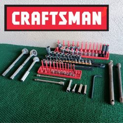 Socket Ratchet Over 60 + Pieces CRAFTSMAN Nice!