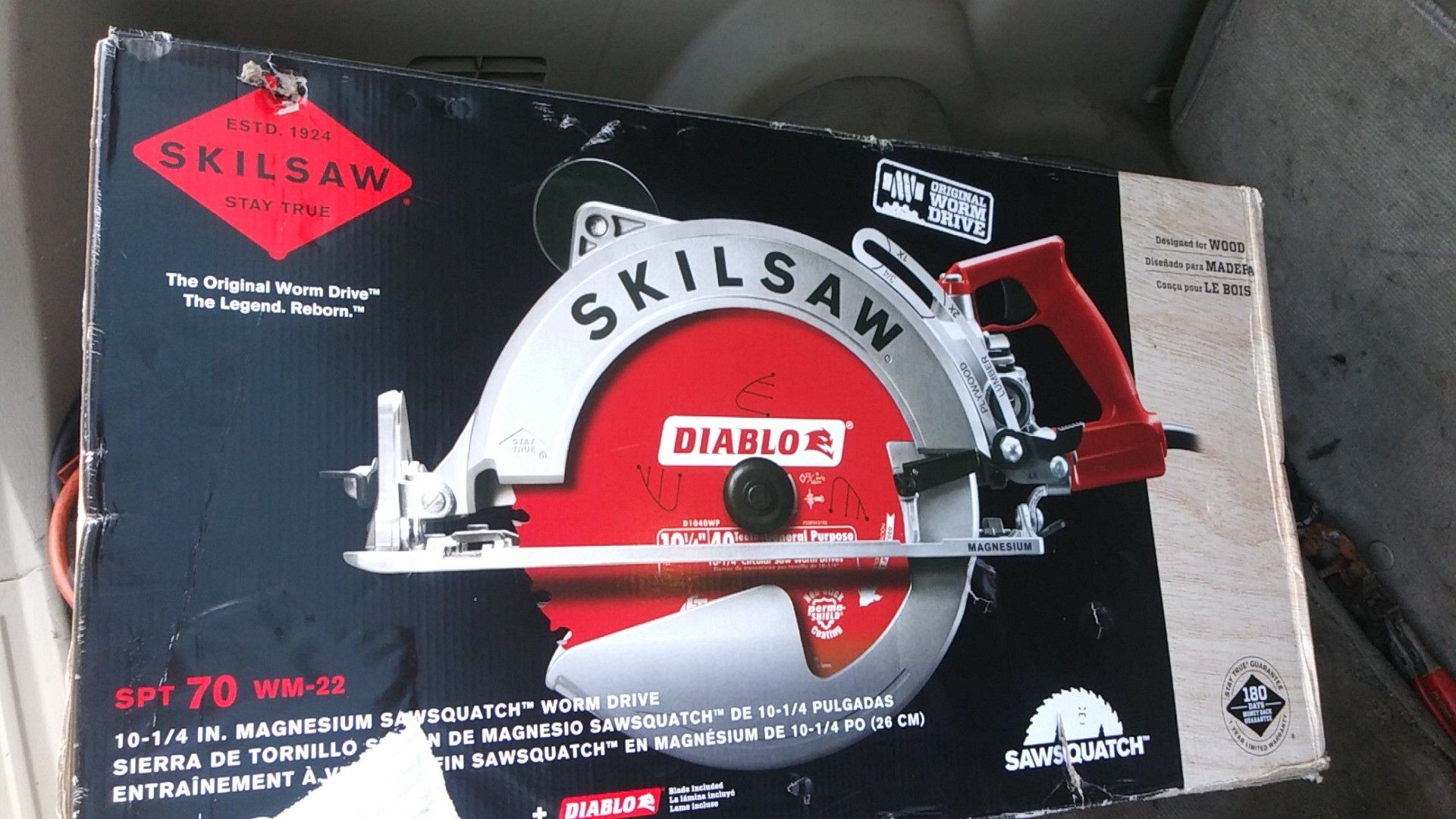 SKILSAW BIGFOOT 10 1\4" BEAM SAW NEW NUEVO EN CAHA WITH DIABLO BLADE🚦🚨🚦🚦🚦