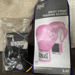 Everlast Boxing / Sparing Gloves & Rockbox  Wraps For  Women