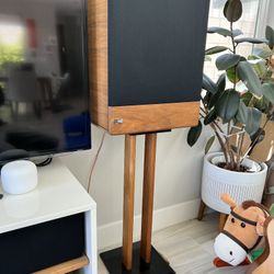 Vintage Speakers with Stands 