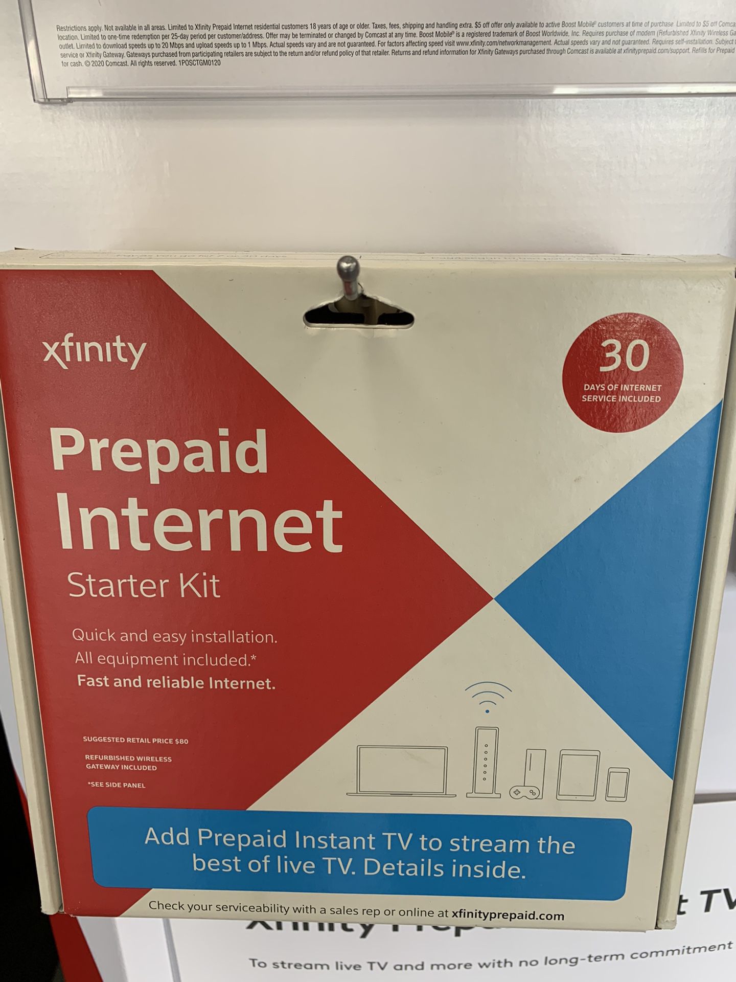 Xfinity prepaid internet kit