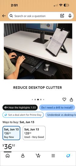 Fellowes Office Suites Underdesk Keyboard Drawer, Black/Silver ((contact info removed))