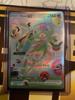 Mew ex 158/128 Secret Rare Pokémon Card