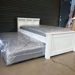 Twin Bed With Pullout Mattress 