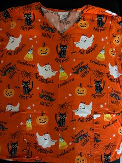 Halloween Women’s Scrub top