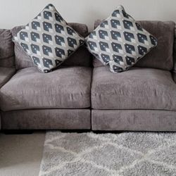 Larce 3-Piece Performance Fabric Sectional with Chaise Left-arm facing