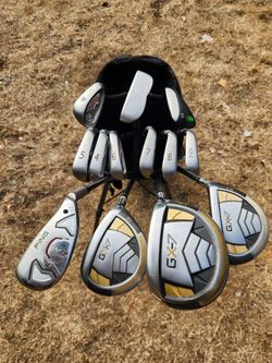 Ping G15 Iron Set +bag, putter, hybrid, woods.