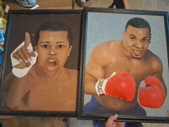 Mike Tyson & Muhammad Ali Paintings