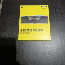 CORSAIR Vengeance RGB DDR5 RAM — 96GB (2×48GB) — 7200 MT/s