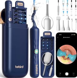 Bebird Earsight Plus D39R Ear Wax Removal Tool Camera, FSA HSA Eligible Items, Ear Cleaner with Flexible Ear Camera Otoscope, Visual Ear Pick Tweezers