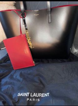 Ysl Lipstick Noir Large Tote