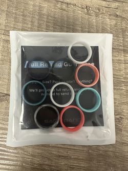 New 9 Pack Silicone Rings 