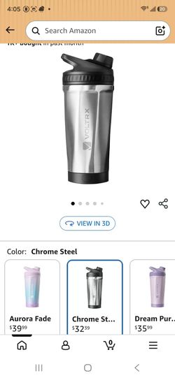Chrome Steel Shaker Bottle
