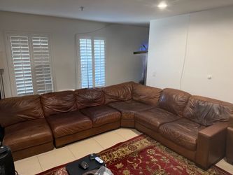 Leather Sectional
