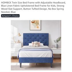 Blue Twin Size Bed Frame