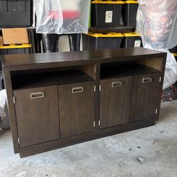 Dark Wood Console/ Cabinet
