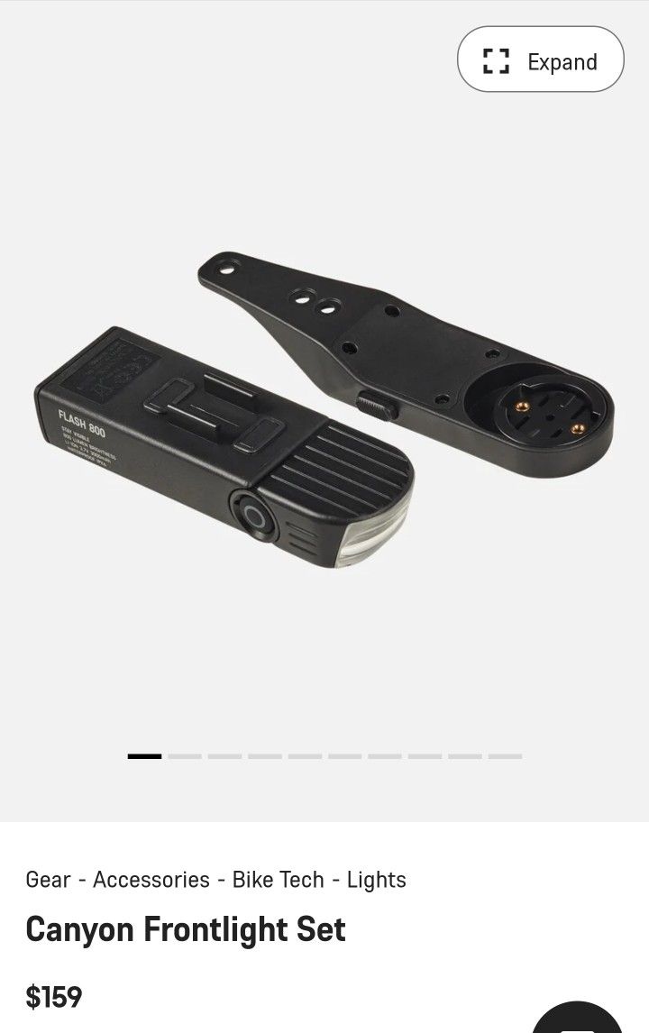 Canyon bike FLASH 800 frontlight set