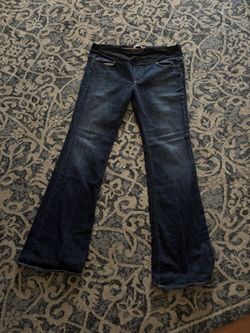 PAIGE Dark Blue Flare Maternity Jeans 👖 