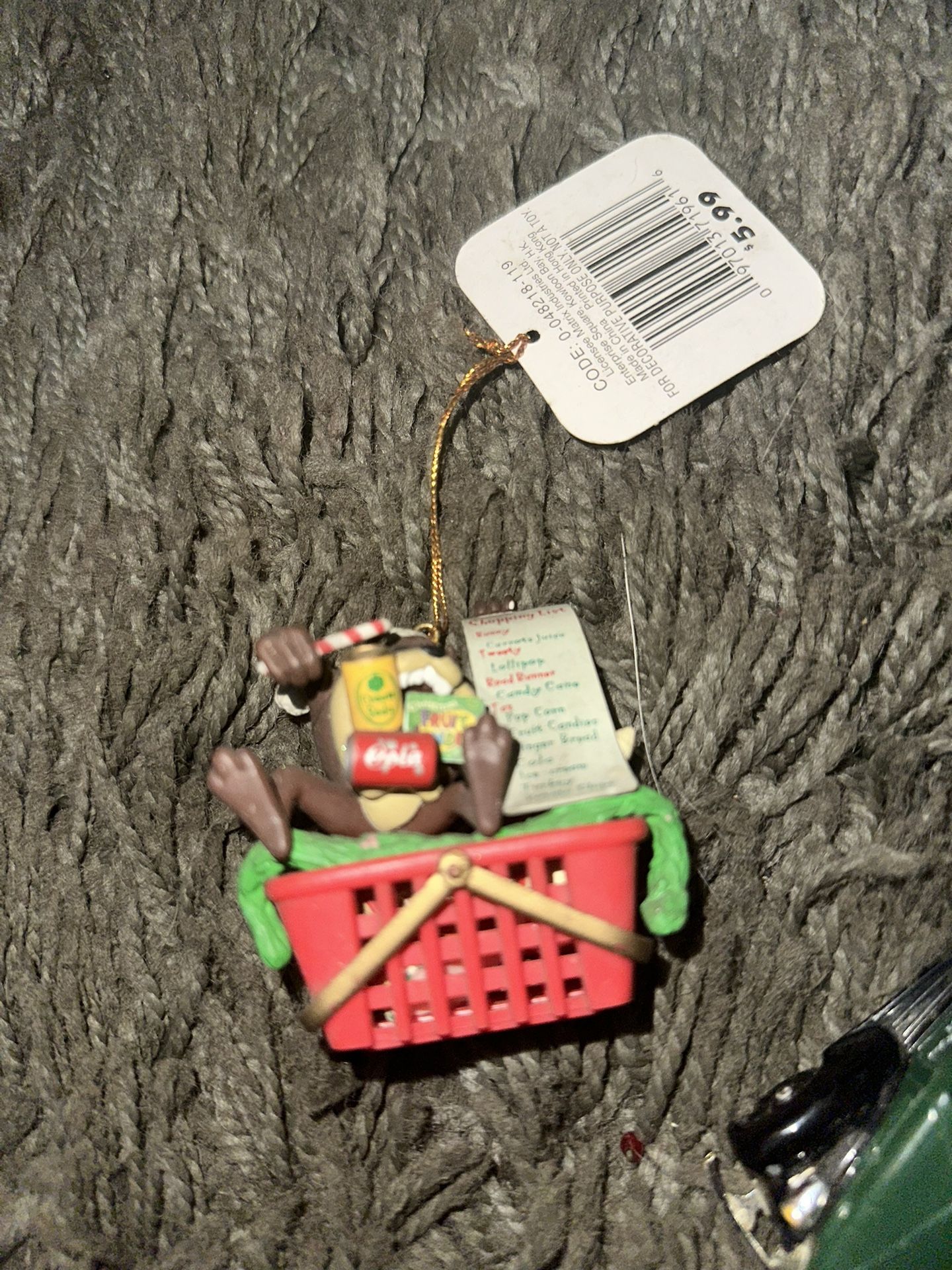 taz christmas ornament