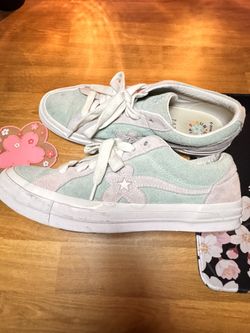 GOLF Le Fleur Converse One Star Ox Pink & Blue size 9