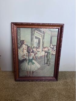 Vintage Edgar Degas print “Dancing Class”