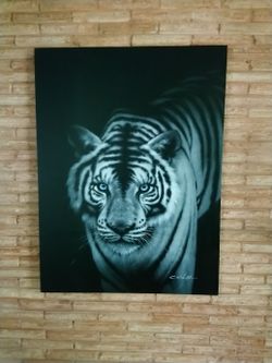 Art Painting: Tiger Oil Painting Like New!! No Scams ! Best Offer