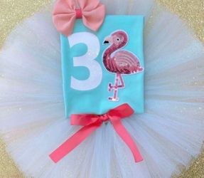 3T Pretty Flamingo 🦩 3rd Birthday Outfit