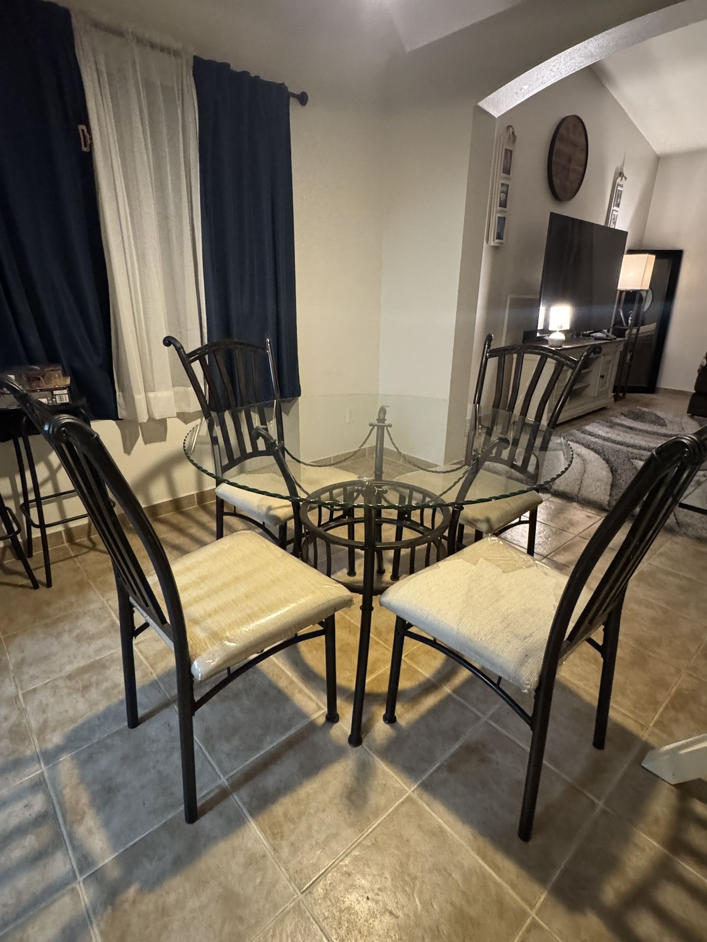 Glass Table And Chairs