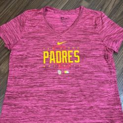 Nike Dri Fit * Woman’s San Diego Padres Pullover Tee * Size XL 