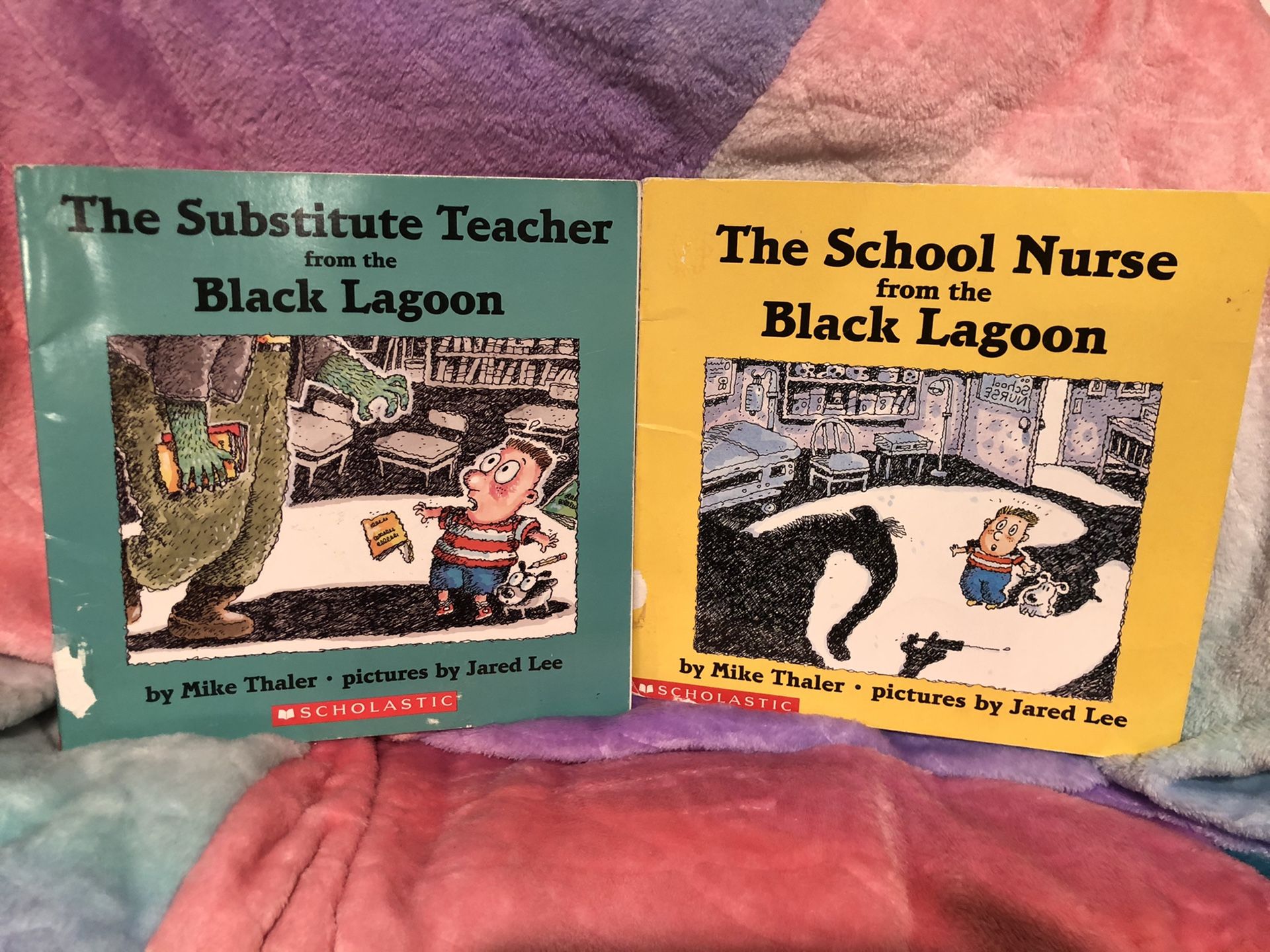 Black Lagoon scholastic book lot sale! First printing, 2005 - the substitute teacher from the black lagoon & first scholastic printing 1995 the schoo