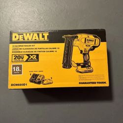 DeWalt  20V MAX XR 18 Gauge Cordless Brushless Brad Nailer Kit 