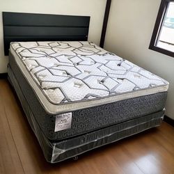 Queen Size Mattress 14” Inches Thick Pillow Top. Quality and Comfort,  Available All Sizes. New From Factory. Same Day Delivery
