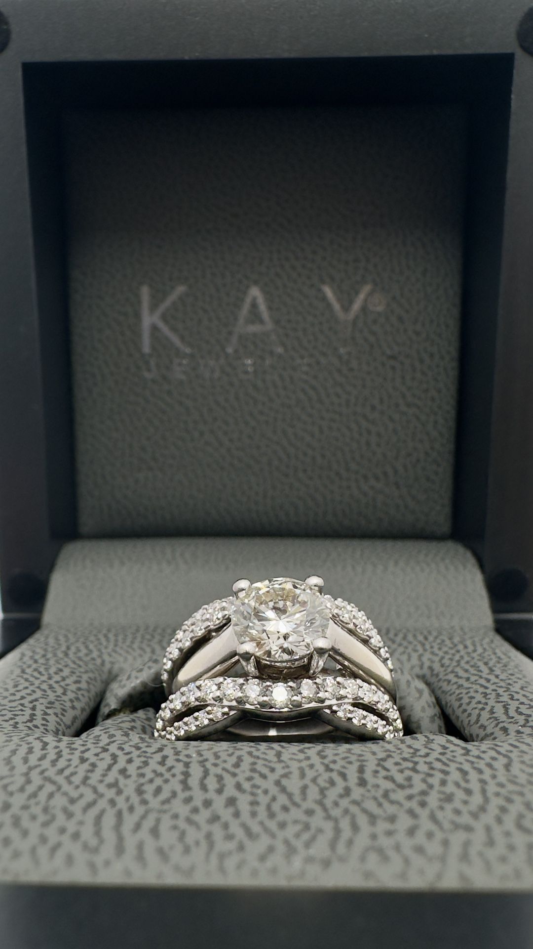 Tolkowsky Engagement Ring And Wedding Band