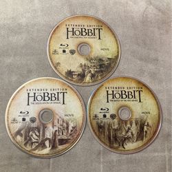The Hobbit Trilogy Extended Blu Ray Discs