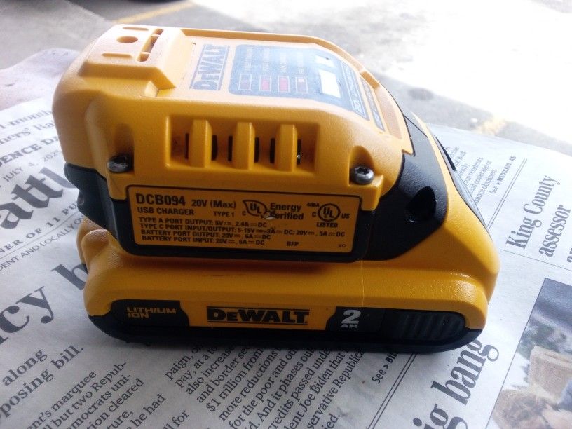 DCB094 DeWalt® Charger & 2aH 20v Battery