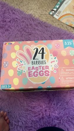 Easter eggs with bubbles