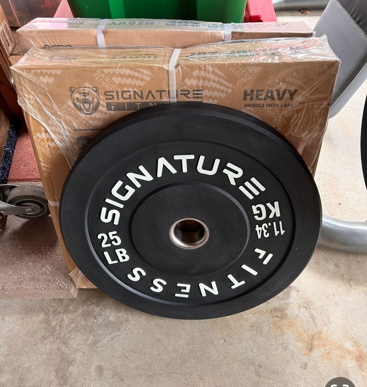 2” Olympic 25 Pound Bumper Plates, Weight Plates