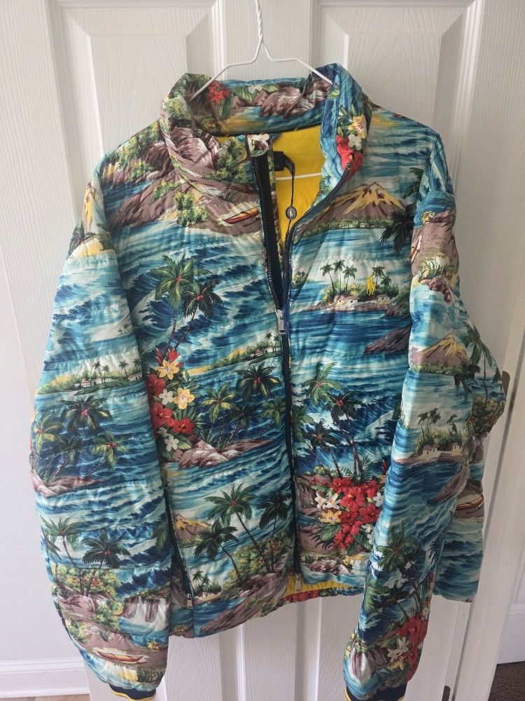 Polo Ralph Lauren Men's Hawaiian Packable Tropical Print Jacket